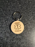 Emergency Information QR Keyring Aid