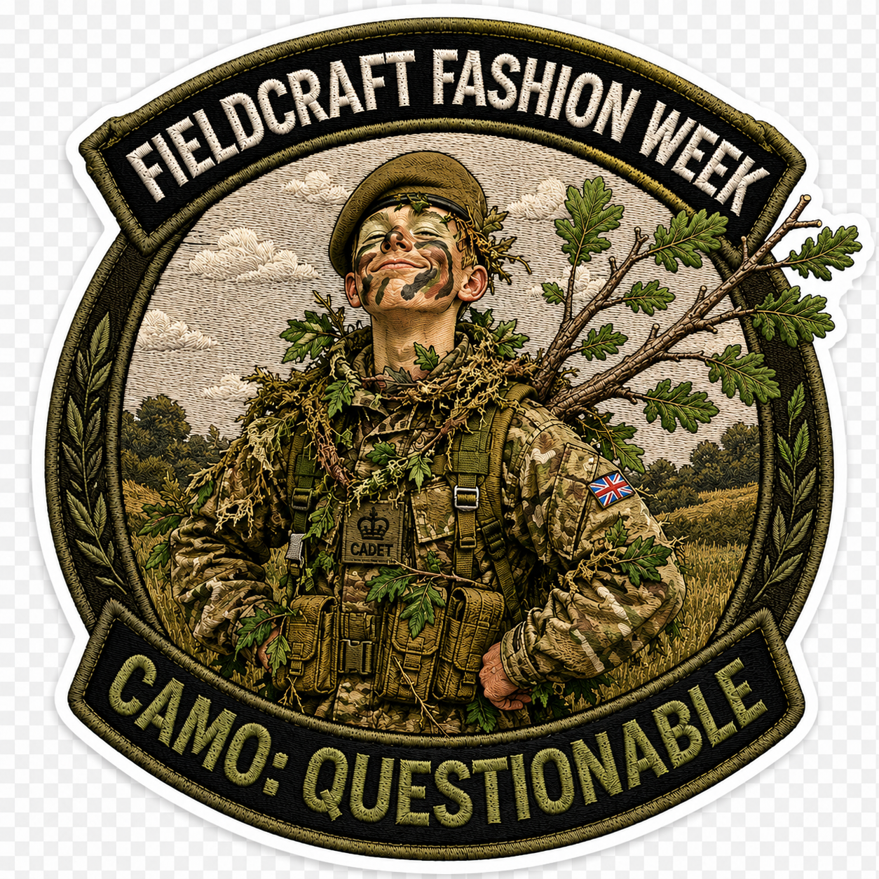 Humour Vinyl Sticker - Fieldcraft