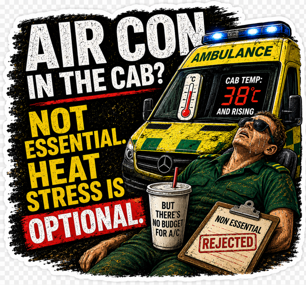 Humour Vinyl Sticker - Non essential aircon