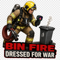Humour Vinyl Sticker - Bin Fire
