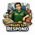 Ambulance Humour Vinyl Sticker - Ready to Respond!