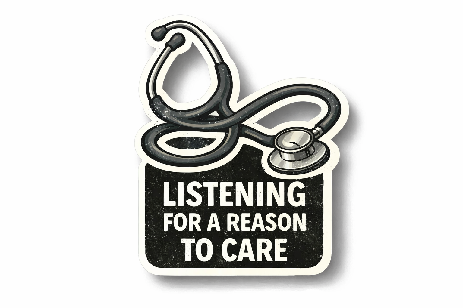 Ambulance Humour Vinyl Sticker - Reason to Listen