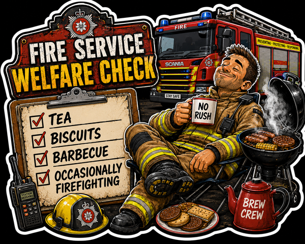 Humour Vinyl Sticker - Welfare check