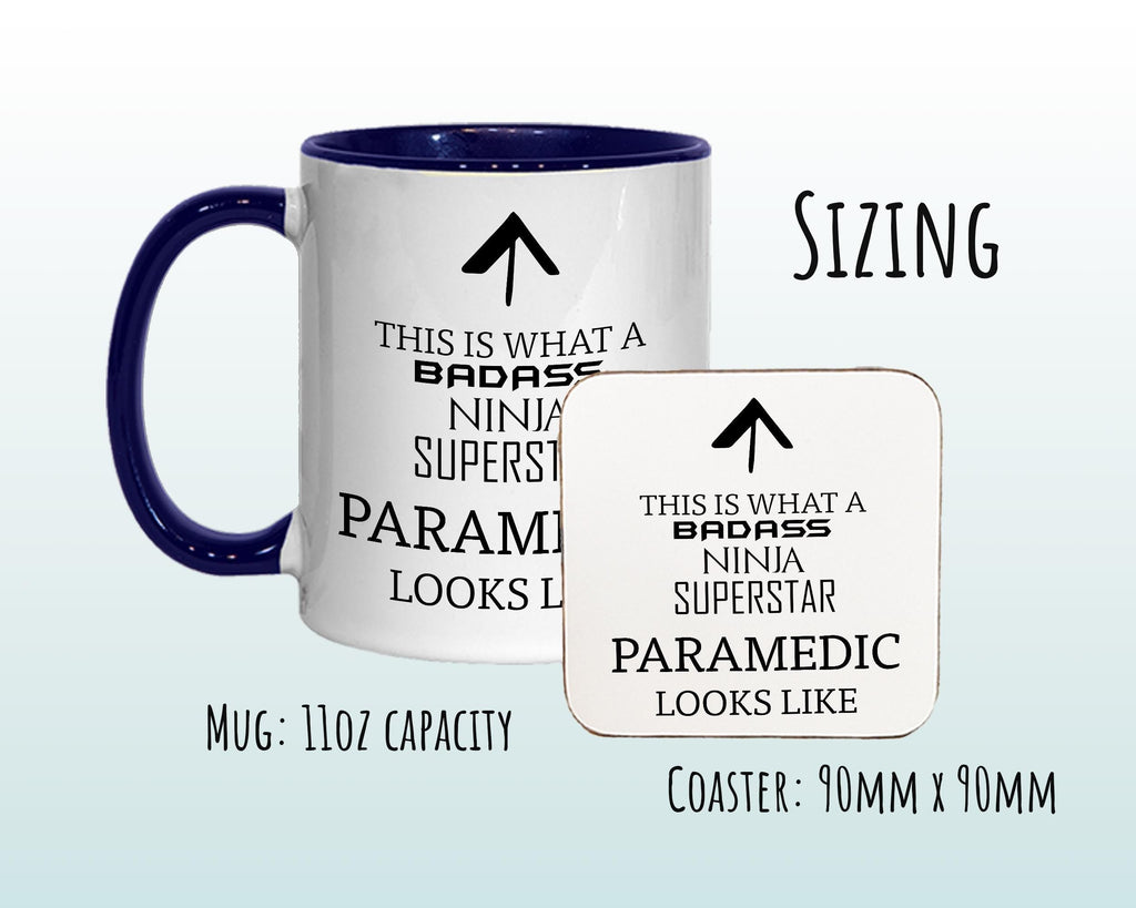 Badass Paramedic Mug: Funny Gift for Doctors, Medics - 11oz