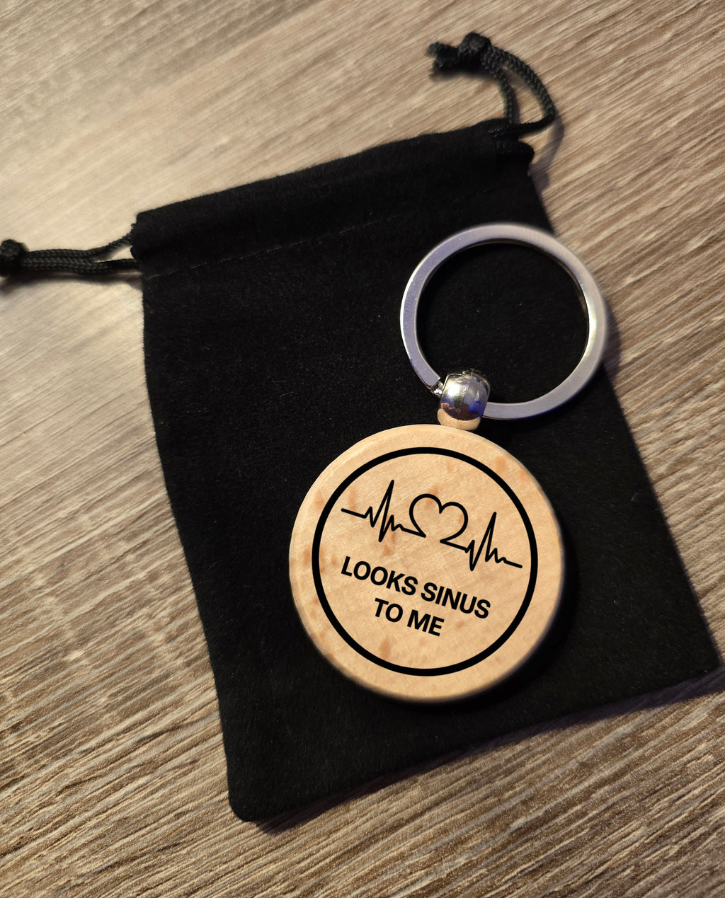 Wood & Leather Keyrings - Laser engraved