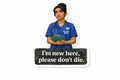NURSE & ED Humour Vinyl Sticker - I'm new Here!