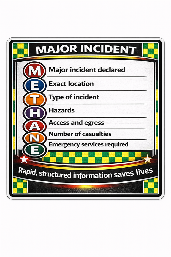 Ambulance Vinyl Sticker - METHANE