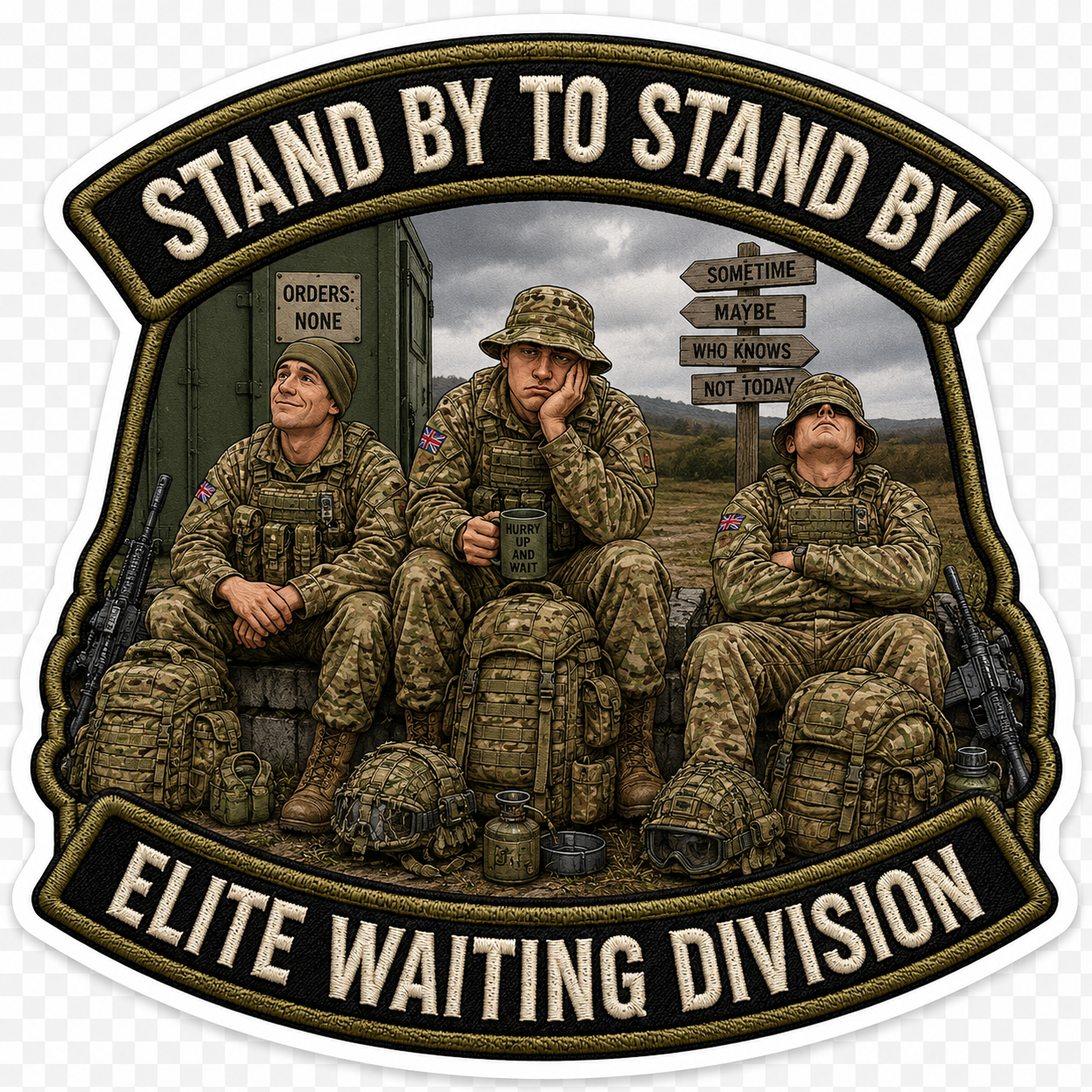 Humour Vinyl Sticker - Standby